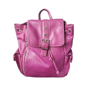 Perlina Plum Purple Backpack Purse